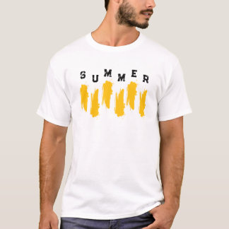 ゴールデンサマーバイブグラフィックTシャツミニマリスト Tシャツ