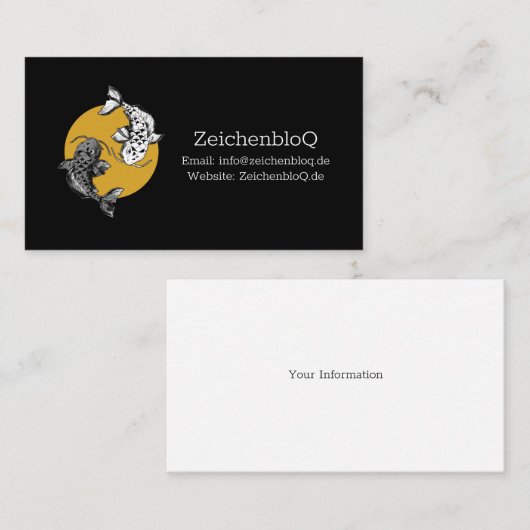 ゴールデンサンコイカルプス 名刺 (正面/裏面)