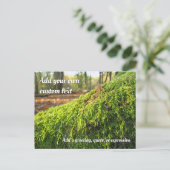 ゴールデンサンシャイン秋のコケパーソナライズされた- ポストカード (スタンド正面)