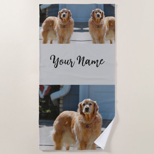 ゴールデンサンシャイン ビーチタオル (正面)