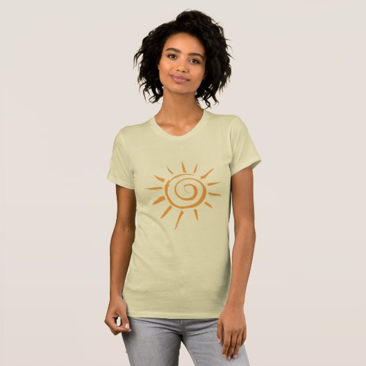 ゴールデンサンシルエットTシャツ(女性用) Tシャツ (正面フル)