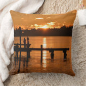 ゴールデンサンセットアットマリーナパーク装飾用クッション クッション (ブランケット)