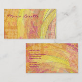 ゴールデンサンセットアーティストデザイナー名刺 名刺 (正面/裏面)