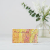 ゴールデンサンセットアーティストデザイナー名刺 名刺 (スタンド正面)