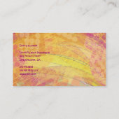 ゴールデンサンセットアーティストデザイナー名刺 名刺 (裏面)