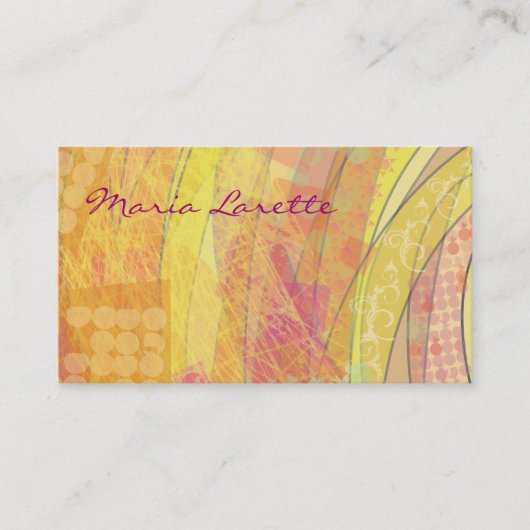 ゴールデンサンセットアーティストデザイナー名刺 名刺 (正面)