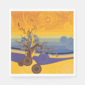 ゴールデンサンセットアート スタンダードランチョンナプキン (正面)