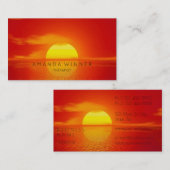 ゴールデンサンセットイベントプランナーセラピスト心理学者 名刺 (正面/裏面)