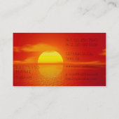 ゴールデンサンセットイベントプランナーセラピスト心理学者 名刺 (裏面)