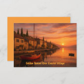 ゴールデンサンセットオーバーコースタルビレッジカード (正面/裏面)