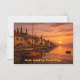 ゴールデンサンセットオーバーコースタルビレッジカード