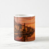 ゴールデンサンセットオーバーコースタルヴィレッジ コーヒーマグカップ (中央)