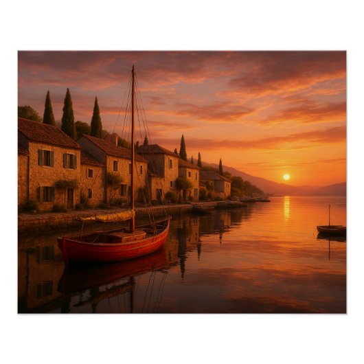 ゴールデンサンセットオーバーコースタルヴィレッジ ポスター (正面)