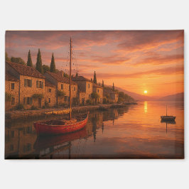 ゴールデンサンセットオーバーコースタルヴィレッジ マグネット