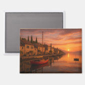 ゴールデンサンセットオーバーコースタルヴィレッジ マグネット (正面/裏面)