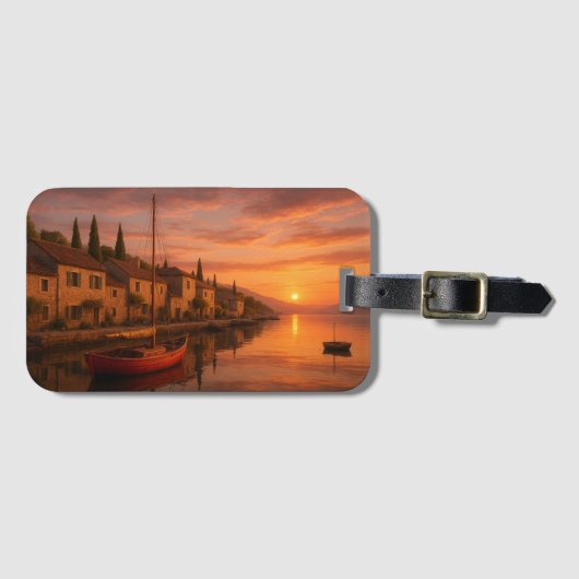 ゴールデンサンセットオーバーコースタルヴィレッジ ラゲッジタグ (正面横)