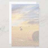 ゴールデンサンセットオーバーファームフィールド 便箋 (正面/裏面)