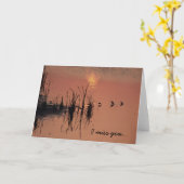 ゴールデンサンセットサンドピパーズグリーティングカード カード (黄色い花)