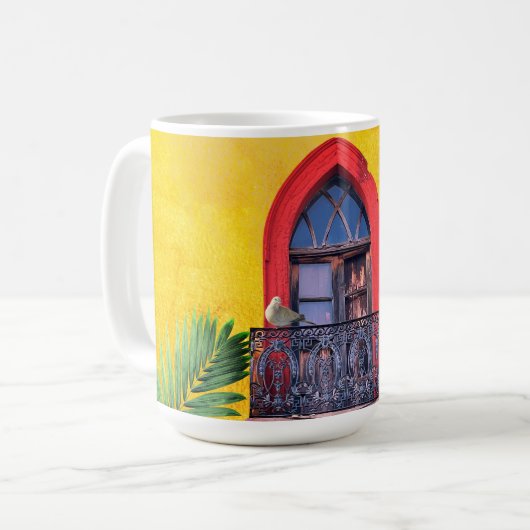 ゴールデンサンセットパープルサンミゲルデアレンデドア コーヒーマグカップ (正面左)