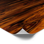 ゴールデンサンセット液体反射ポスター ポスター (角)