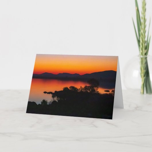 ゴールデンサンセット、ガボローネダムボツワナ カード (正面)