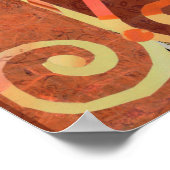 ゴールデンサンセットinチェフソーエン紙コラージュ ポスター (角)