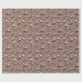 ゴールデンサンタオンチェスナトブラウン ラッピングペーパー (フラット)