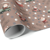 ゴールデンサンタオンチェスナトブラウン ラッピングペーパー (ロールコーナー)