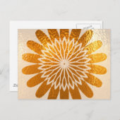ゴールデンサンフラワーアートデコレーション ポストカード (正面/裏面)