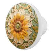 ゴールデンサンフラワーグローリーセラミックノブプル セラミックノブ (右)