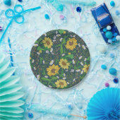 ゴールデンサンフラワーズガーデンアート紙プレート7" ペーパープレート (パーティー)