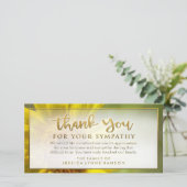 ゴールデンサンフラワーフローラサンキューシンパカード サンキューカード (スタンド正面)