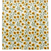 ゴールデンサンフラワーブリス シャワーカーテン (正面)