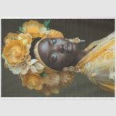 ゴールデンサンフラワーヘアドレスデカッページ 薄葉紙 (正面)