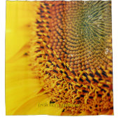 ゴールデンサンフラワーラグジュアリー（露あわせ） シャワーカーテン (正面)