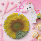 ゴールデンサンフラワー ペーパープレート (パーティー)