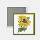 ゴールデンサンフラワー マグネット (正面/裏面)