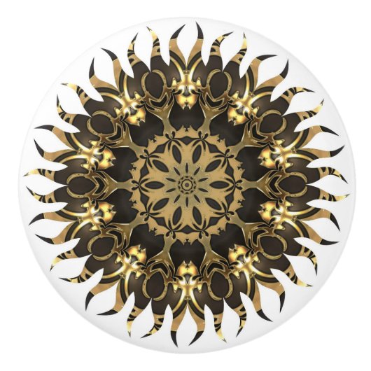 ゴールデンサンフラーム セラミックノブ (正面)