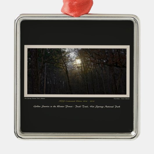 ゴールデンサンライズウィンターフォレスト100年エド メタルオーナメント (正面)