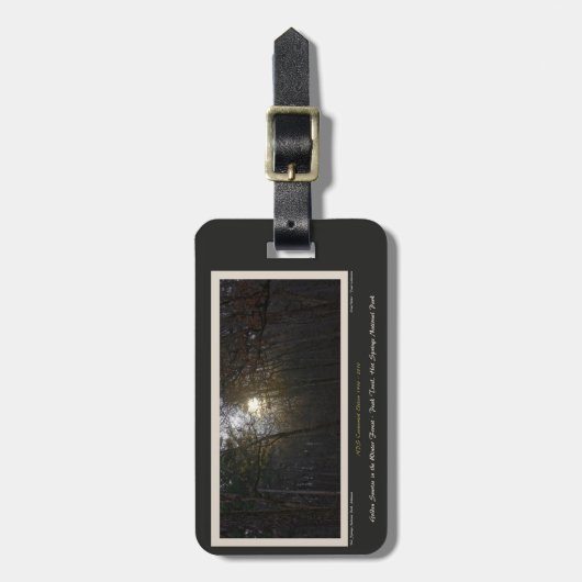 ゴールデンサンライズウィンターフォレスト100年エド ラゲッジタグ (正面縦)