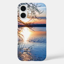 ゴールデンサンライズオーバーレイク感動的モーニング