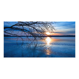 ゴールデンサンライズオーバーレイク フォトプリント           