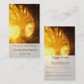 ゴールデンサンライズヨガメディテーション紹介 名刺 (正面/裏面)