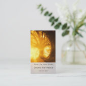 ゴールデンサンライズヨガメディテーション紹介 名刺 (スタンド正面)