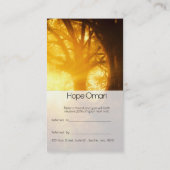 ゴールデンサンライズヨガメディテーション紹介 名刺 (裏面)