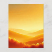 ゴールデンサンライズ秋グラデーションのスクラップブック紙 (裏面)