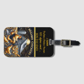 ゴールデンサンライトでブラーマ鶏と農場生活 ラゲッジタグ (正面横)