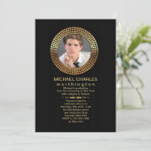 ゴールデンサーキュラフォトフレーム招待状 招待状 (スタンド正面)