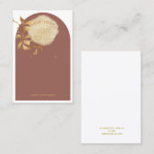 ゴールデンサークルブランチ粘土アーチイヤリングディスプレイ 名刺 (正面/裏面)