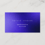 ゴールデンサークルブルーコバルトバタフライブラック 名刺 (裏面)